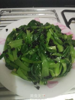 炝小油菜的做法步骤：4