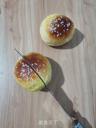 黄桃奶油面包的做法步骤：7
