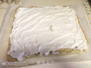 菠菜蛋糕卷！的做法步骤：15
