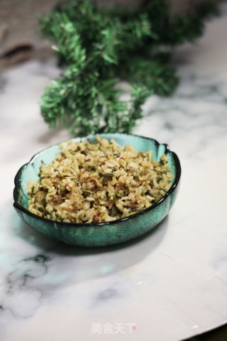 香椿蛋炒饭的做法步骤：7