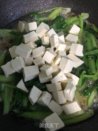 小白菜炖豆腐的做法步骤：3