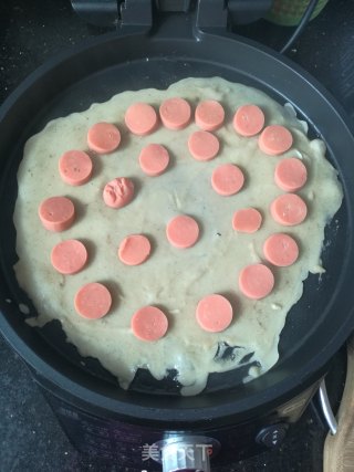 七彩煎蛋饼的做法步骤：5
