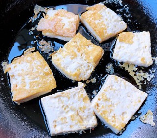 照烧三文鱼煎豆腐的做法步骤：6