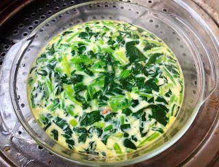 三文鱼菠菜蒸蛋羹的做法步骤：10