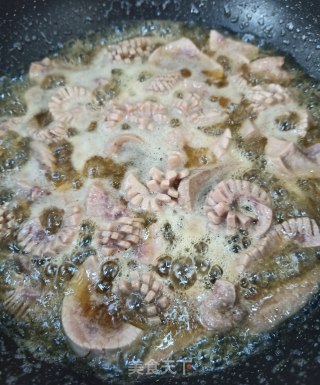 蒜苔辣炒腰花的做法步骤：6