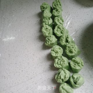 艾草青团的做法步骤：4