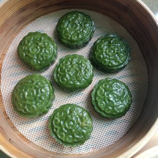 艾草青团的做法步骤：7