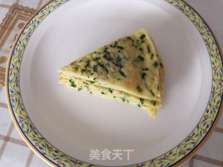 韭菜鸡蛋饼的做法步骤：10