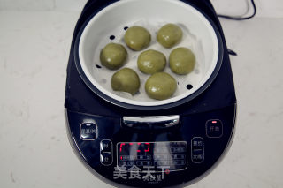 网红青团--咸蛋黄肉松青团的做法步骤：17