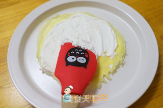 12个月以上辅食三色奶油千层蛋糕的做法步骤：13