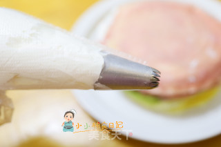 12个月以上辅食三色奶油千层蛋糕的做法步骤：15