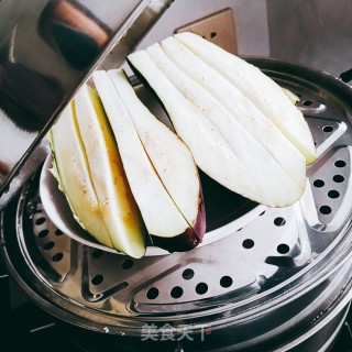 清蒸版香味烤茄的做法步骤：2