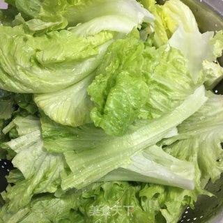 芝麻拌生菜的做法步骤：1