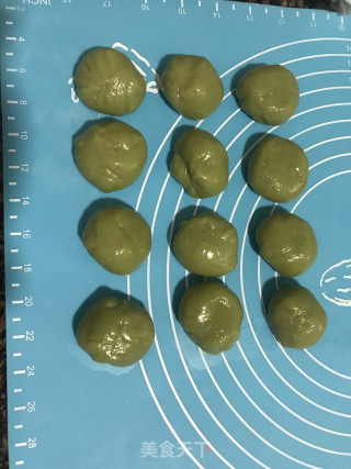 抹茶雪媚娘的做法步骤：7