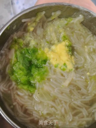 宝宝辅食-西生菜香菇面的做法步骤：6