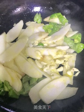 清炒山药的做法步骤：4