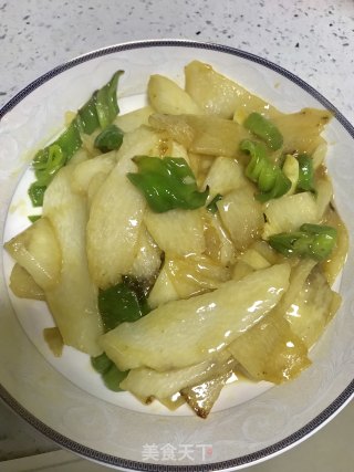 清炒山药的做法步骤：5