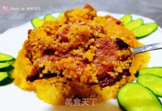 小米蒸排骨的做法步骤：13
