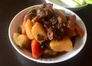 土豆胡萝卜焖牛腱肉的做法步骤：14