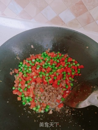 碎肉豌豆的做法步骤：5