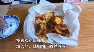 家常炸薯片，简单又美味，新手无失败，就是太费油，会被老妈揍O(∩_∩)O。的做法步骤：7