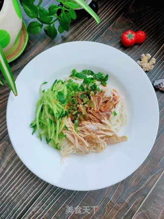 芝麻酱鸡肉丝拌面的做法步骤：13