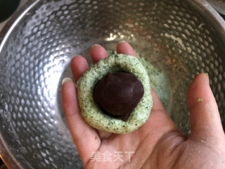 艾草青团的做法步骤：7