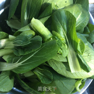 口蘑炒青菜的做法步骤：3