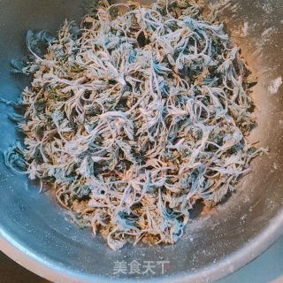 蒸拌白蒿的做法步骤：5