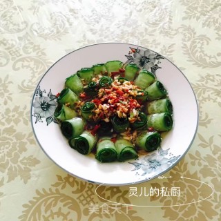 凉拌黄瓜卷的做法步骤：5