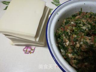 荠菜鲜肉馄饨的做法步骤：4