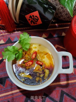 榨菜蒸蛋的做法步骤：10