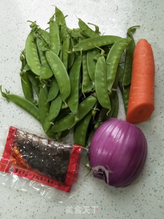 豆豉荷兰豆的做法步骤：1
