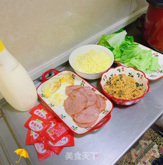 三明治的做法步骤：3