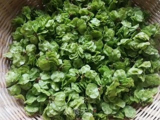 蒜苔炒榆钱的做法步骤：1
