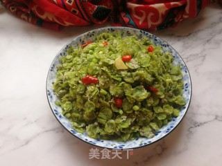 蒜苔炒榆钱的做法步骤：11
