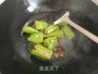 微波炉版尖椒酿肉的做法步骤：8