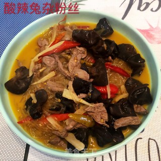 酸辣兔杂粉丝的做法步骤：9