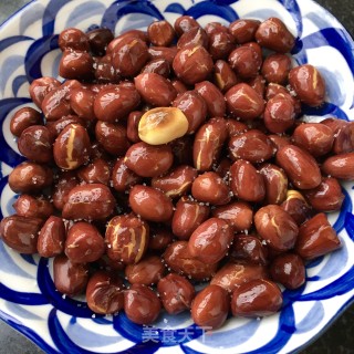 少油版油炸花生米的做法步骤：9