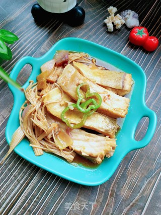 鱼腩金针菇的做法步骤：16