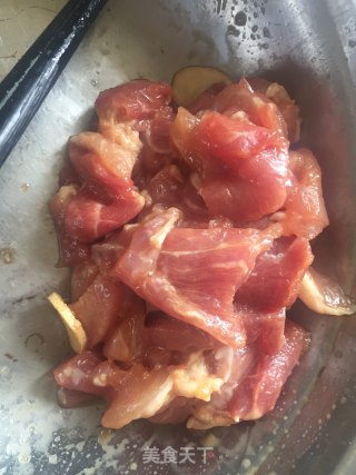 肉片艾叶汤的做法步骤：4
