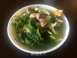 肉片艾叶汤的做法步骤：10