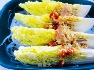 懒人快手菜&蒜蓉粉丝娃娃菜的做法步骤：4