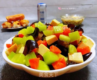 莴笋拌素鸡胡萝卜木耳的做法步骤：14
