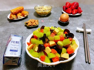 莴笋拌素鸡胡萝卜木耳的做法步骤：15