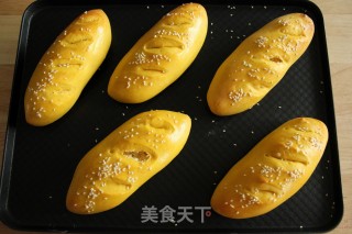 南瓜椰蓉奶酥包的做法步骤：16