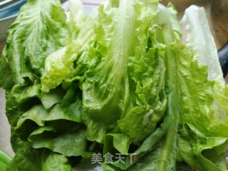 生菜粉丝汤的做法步骤：1