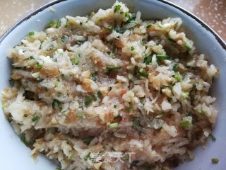 紫薯鲜肉萝卜煎饺的做法步骤：7