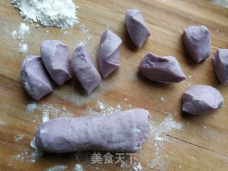 紫薯鲜肉萝卜煎饺的做法步骤：8