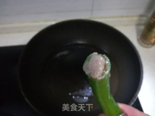 尖椒酿肉的做法步骤：6